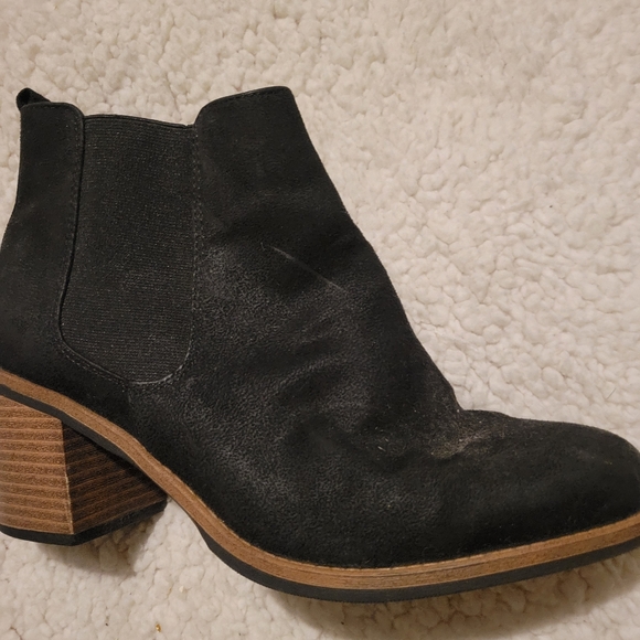 WOMENS SONOMA GOODS FOR LIFE SUEDE ANKLE BOOTS BLACK SIZE 8.5 - Picture 15 of 15